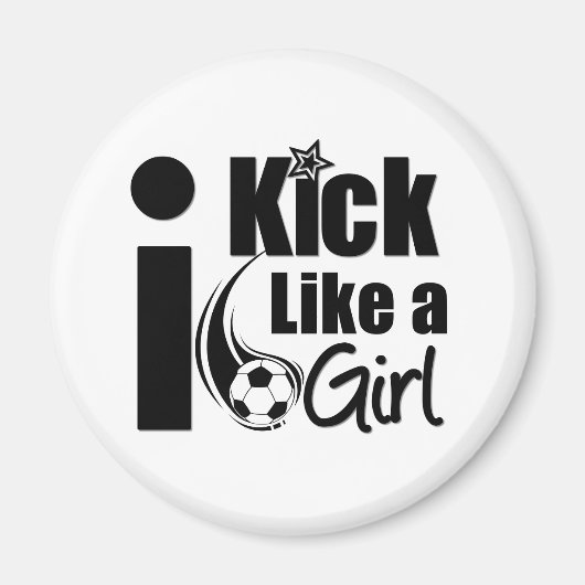 Ich kick wie ein Mädchen Magnet (Vorne)