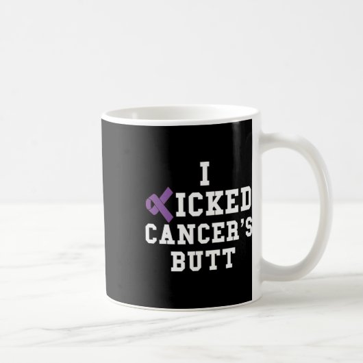 Ich kickte das Hintern-Bauchspeicheldrüsenkrebs-Be Kaffeetasse (Rechts)