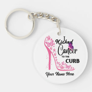 Ich kickte Krebs an den Acryl-Schlüsselanhänger de Schlüsselanhänger