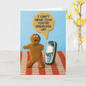 ICH KIPPE HÖRE SIE KARTE (Gelbe Blume)