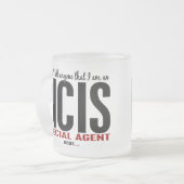 Ich kippe sage jedermann NCIS Agenten Mattglastasse (Vorderseite Links)