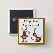 Ich kippe über die Gymnastik Button (Vorne & Hinten)