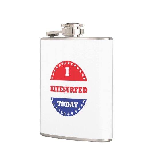 Ich Kitesurfen heute Flachmann (Links)