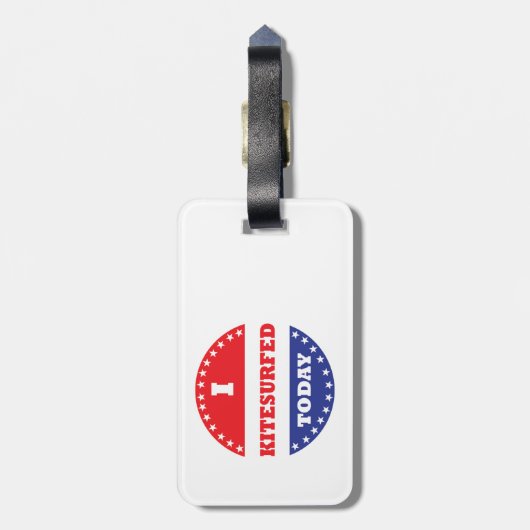 Ich Kitesurfen heute Gepäckanhänger (Rückseite vertikal)