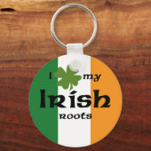 Ich "Kleeblatt" meine irischen Wurzeln Schlüsselanhänger (Vorderseite)