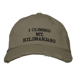 Ich kletterte auf den Kilimanjaro-Störhut Bestickte Baseballkappe