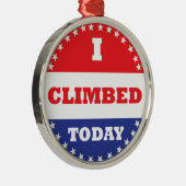 Ich kletterte heute silbernes ornament (Rechts)