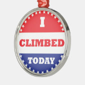 Ich kletterte heute silbernes ornament (Links)