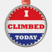 Ich kletterte heute silbernes ornament (Vorne)
