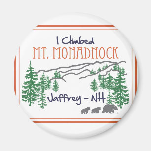 Ich kletterte Mt. Monadnock Magnet