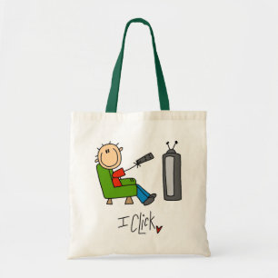 Ich klicke T - Shirts und Geschenke an Tragetasche