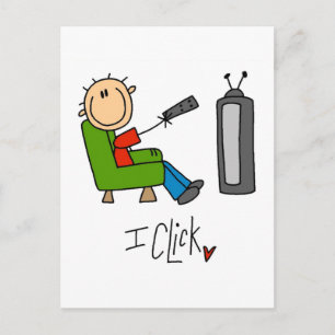 Ich Klicke TV-Süchtiger T-Shirts und Geschenke Postkarte