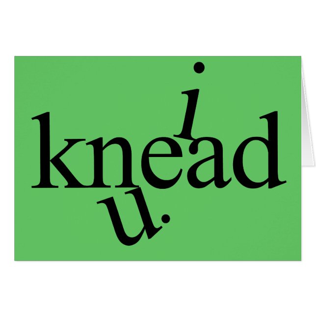 ich knete U. (Vorderseite (Horizontal))