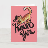 Ich knetet dir Kätzchen Orangenkatzen Karte (Vorderseite)