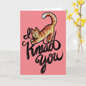 Ich knetet dir Kätzchen Orangenkatzen Karte (Gelbe Blume)