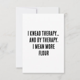 Ich knetete Therapie... und durch Therapie gemein Dankeskarte