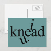 Ich knetete u. postkarte (Vorne/Hinten)