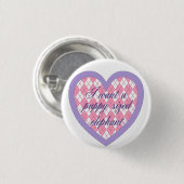 "Ich Knopf will eines Welpe sortierten Elefanten" Button (Vorne & Hinten)