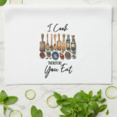 Ich koche, also essen Sie Geschirrtuch (Gefaltet)