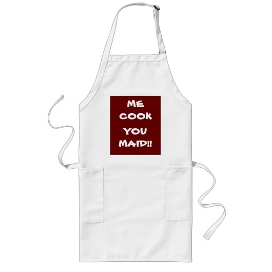 Ich koche dir Maid! >Lustige Sprüche auf Schürze (Vorne)