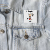 Ich koche - Köchin Button (Beispiel)