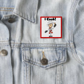 Ich koche - Köchin Button (Beispiel)