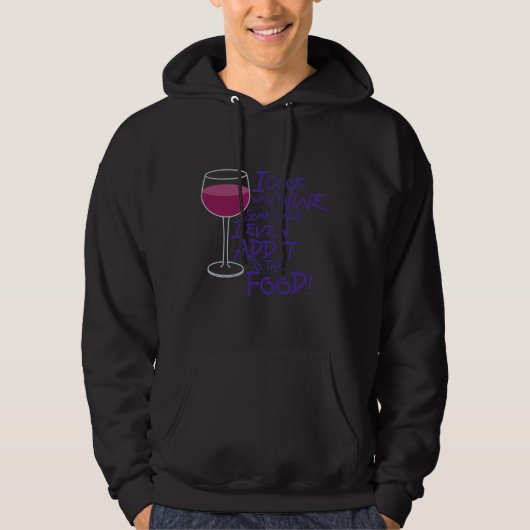 Ich koche mit Wein 128 Hoodie (Vorderseite)