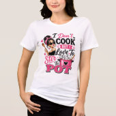 Ich koche nicht Tri-Blend shirt (Vorderseite)