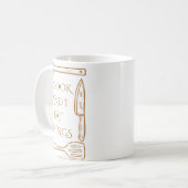 Ich koche und esse Sachen Funny Cooking Design Kaffeetasse (Vorderseite Links)