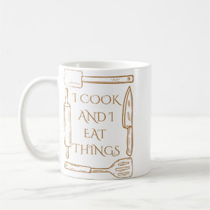 Ich koche und esse Sachen Funny Cooking Design Kaffeetasse