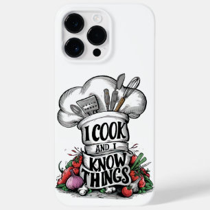Ich koche und ich weiß Bescheid lustiges Kochen Case-Mate iPhone 14 Pro Max Hülle
