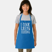 Ich koche wie meine Pappou-Griechisch-blaue Schürz Schürze (Insitu)