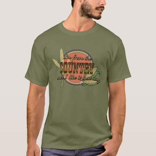 Ich komme aus dem T - Shirt des Landes (Vorderseite)