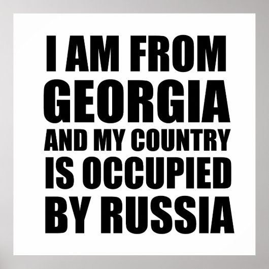 Ich komme aus Georgien Poster (Vorne)