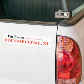 Ich komme aus POUGHKEEPSIE, NY Autoaufkleber (Auf Lkw)