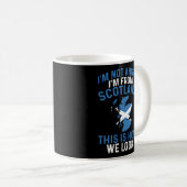 Ich komme aus Schottland, so sehen wir schottisch  Kaffeetasse (VorderseiteRechts)