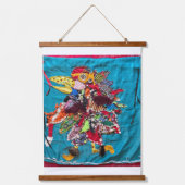 Ich komme herum wandteppich mit holzrahmen (Vorderseite)