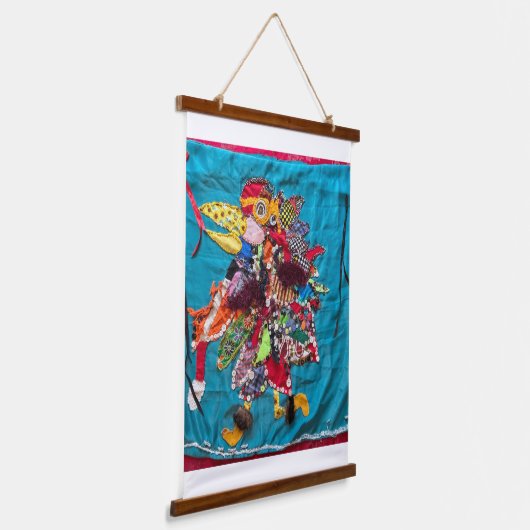 Ich komme herum wandteppich mit holzrahmen (Gewinkelt)