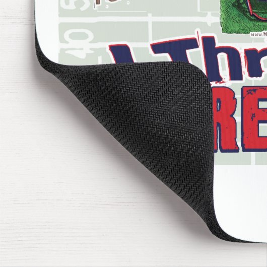 Ich komme in der roten Zone vorwärts! Mousepad (Ecke)