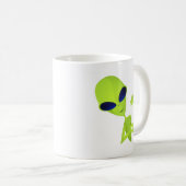 Ich komme in die Alien des Friedens Kaffeetasse (VorderseiteRechts)