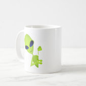 Ich komme in die Alien des Friedens Kaffeetasse (Vorderseite Links)