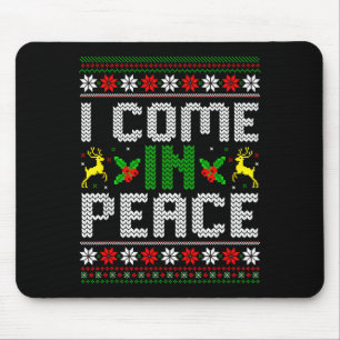 Ich komme in Frieden Paar passendes hässliches Wei Mousepad