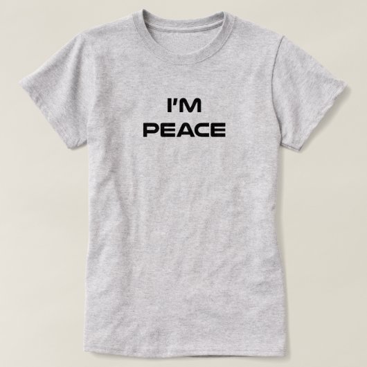 Ich komme in Frieden (Shirt für Paare) T-Shirt (Design vorne)