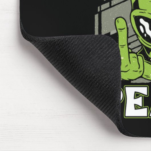 Ich komme in Frieden UFO glauben Alien Außerirdisc Mousepad (Ecke)