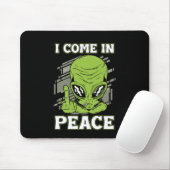 Ich komme in Frieden UFO glauben Alien Außerirdisc Mousepad (Mit Mouse)