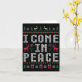 Ich komme in Frieden Weihnachten Weihnachten Renti Karte (Gelbe Blume)