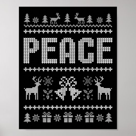 Ich komme in Frieden Weihnachten Weihnachten Renti Poster (Vorne)