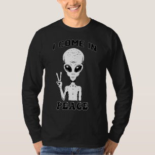 Ich komme in Peace Alien Ufo Space für Junge oder  T-Shirt