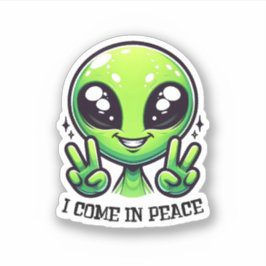 Ich komme in Peace Vinyl Sticker
