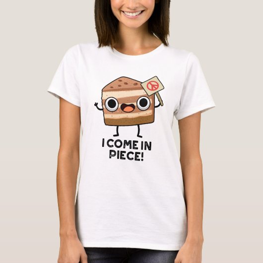 Ich komme in Piece Funny Cake Puff T-Shirt (Vorderseite)